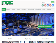 Tablet Screenshot of indicelectronics.com